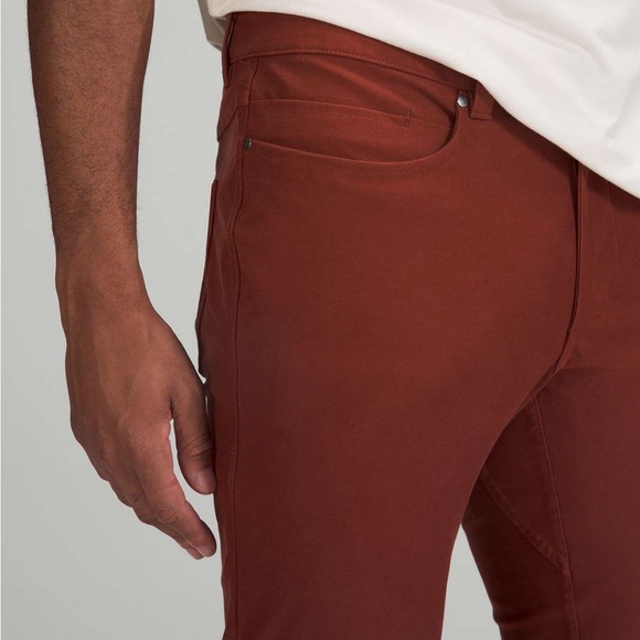 Lululemon Utilitech ABC Pants Rust Red Pants 34x33 - Picture 1 of 10